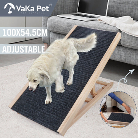 VaKa Adjustable Foldable Dog Ramp 100cm