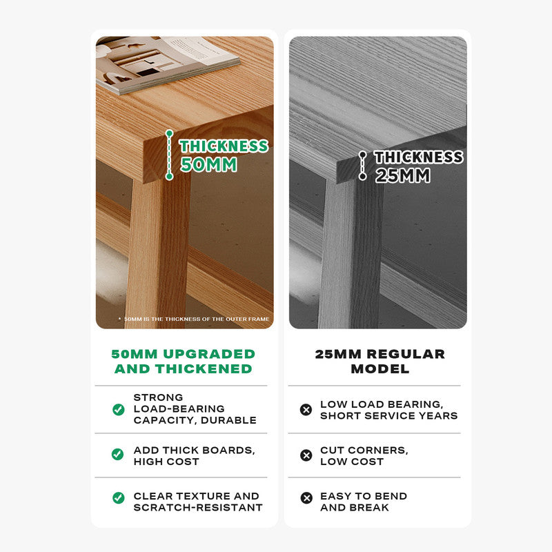 Elegant 1.4M Solid Wood Dining Table