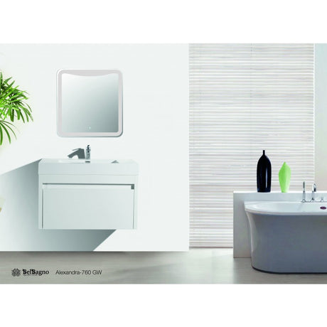 Alexandra Gloss White Wall Hung Vanity