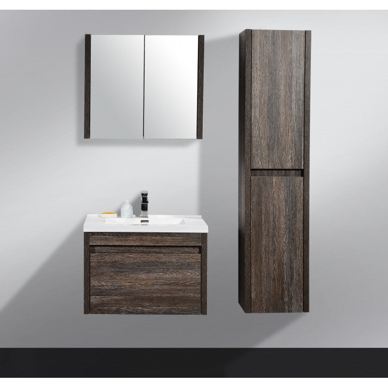Alexandra Silver Oak Wall Hung Vanity