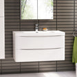 Ancona 1200mm Gloss White Wall Hung Vanity