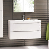 Ancona 1200mm Gloss White Wall Hung Vanity