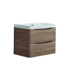Ancona 600mm Wall Hung Bathroom Vanity - White Oak