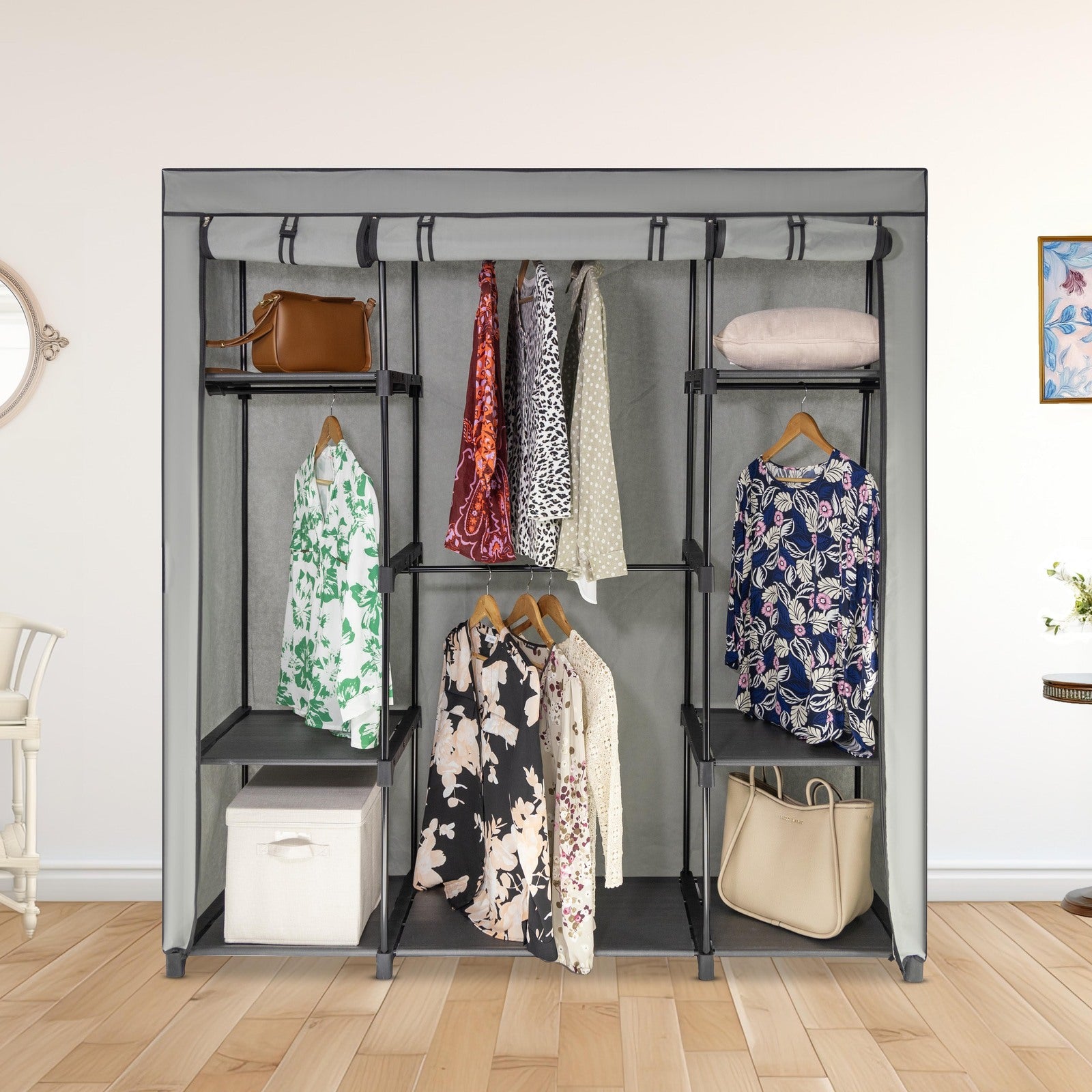 Freestanding Portable Closet and Garment Rack