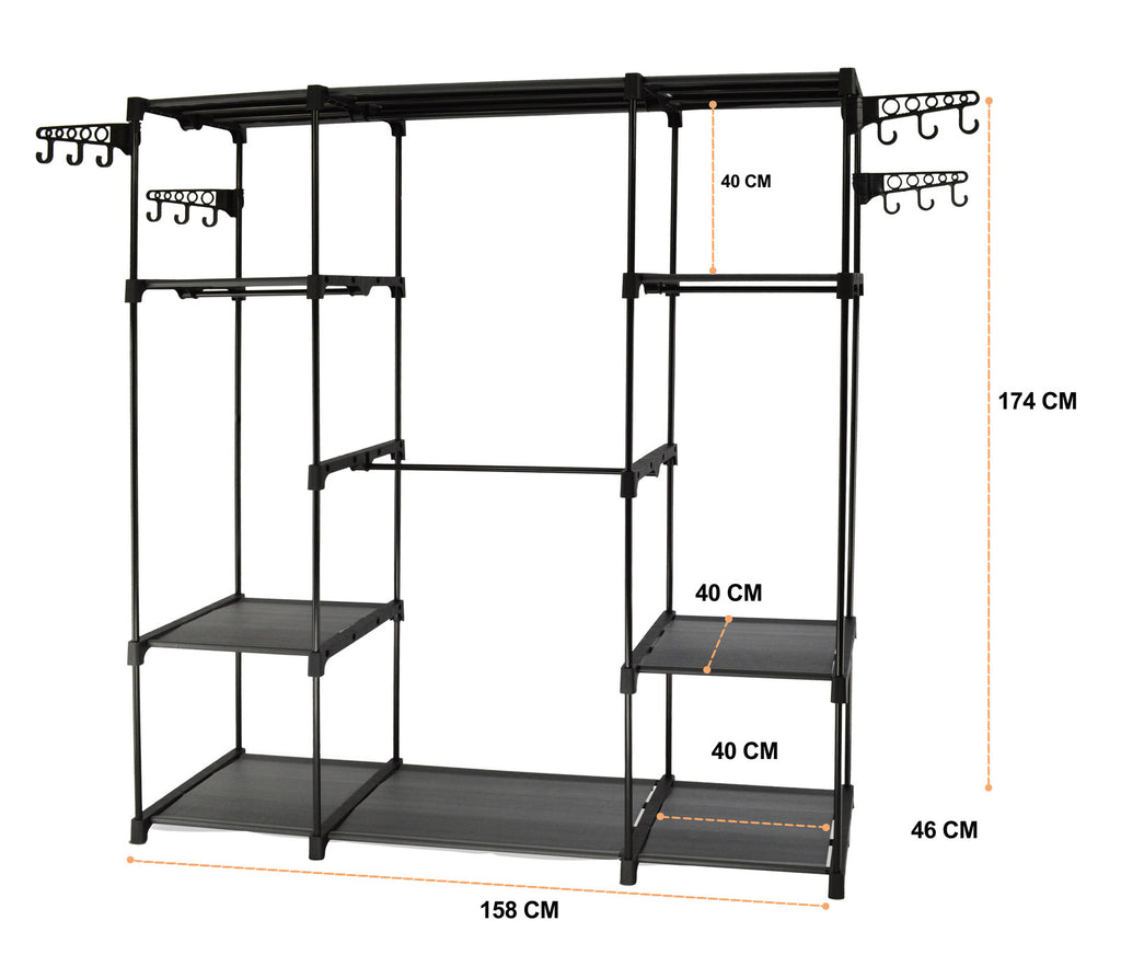 Freestanding Portable Closet and Garment Rack