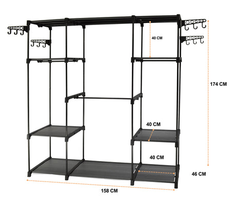 Freestanding Portable Closet and Garment Rack