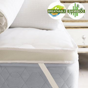 Airmax Bamboo Mattress Topper - 1000gsm Comfort