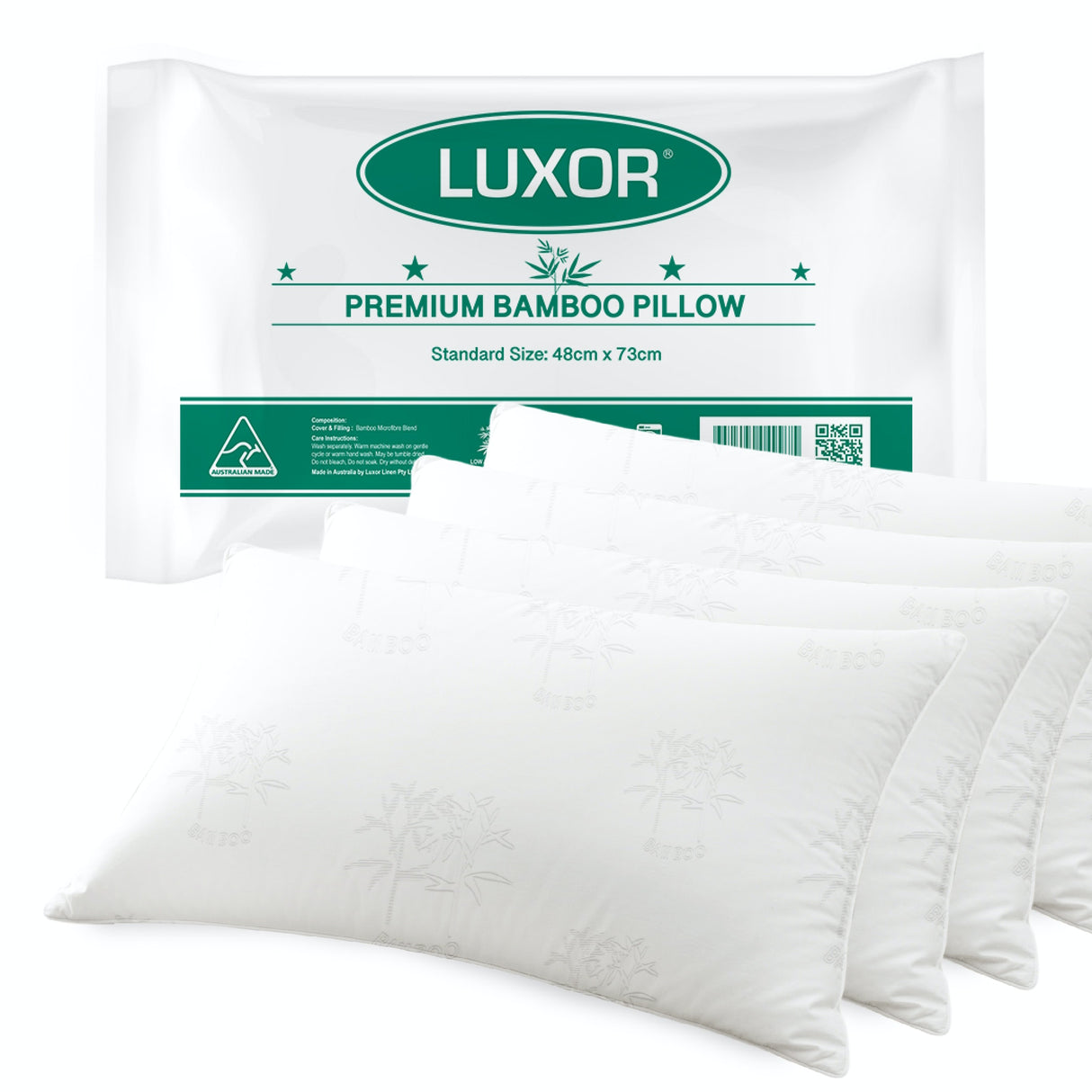 Luxor Australian Bamboo Cooling Pillow Set