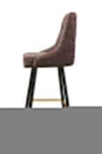 Modern Mid-Century Leather Bar Stool