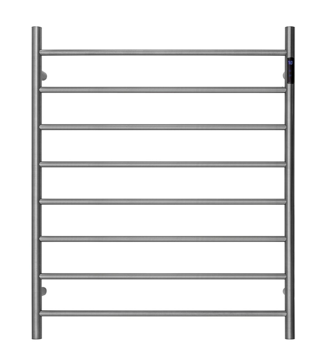 Premium Brushed Nickel Heated Towel Rack