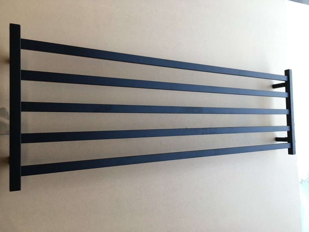 Premium Matte Black Heated Towel Rack