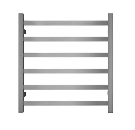 Elegant Brushed Nickel Heated Towel Rack