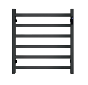 Stylish Premium Matte Black Heated Towel Rack