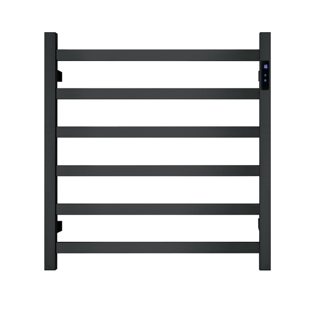 Stylish Premium Matte Black Heated Towel Rack