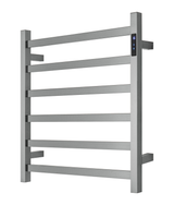 Premium Gunmetal Heated Towel Rack - 6 Bars