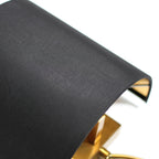 Greta Elegant Wall Light in Black and Brass