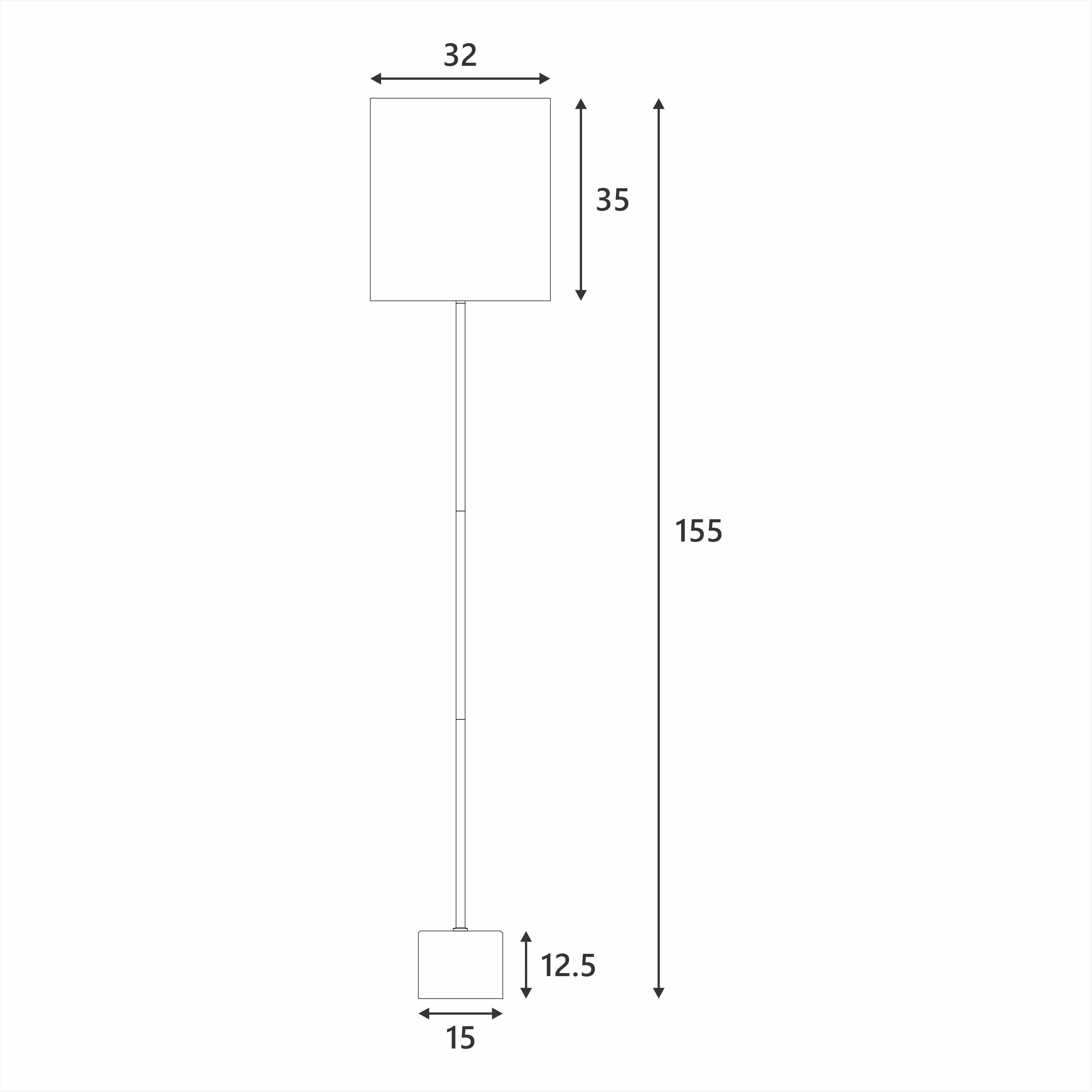 Elegant Contemporary Wigwam Floor Lamp