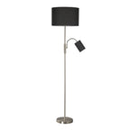 Elegant Mother and Child Floor Lamp - Black