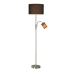 Elegant Mother and Child Floor Lamp - Black