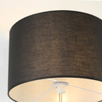 Elegant Mother and Child Floor Lamp - Black