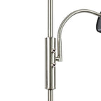 Elegant Mother and Child Floor Lamp - Black