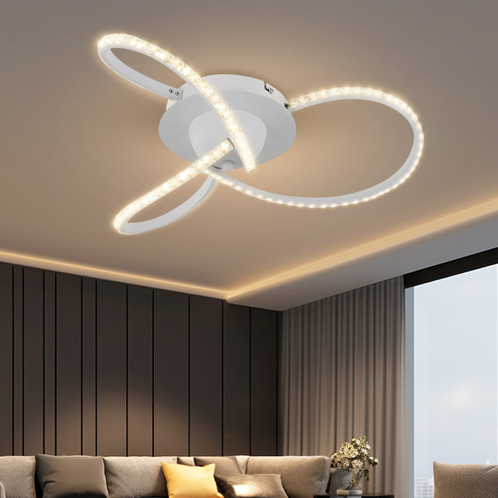 Irie Dimmable 3-Light LED Ceiling Fixture