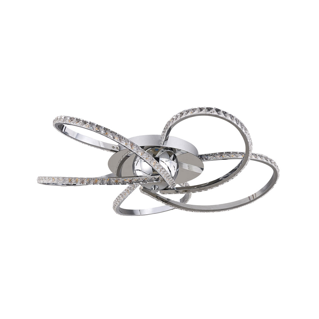 Irie Chrome Dimmable 5-Light LED Ceiling Light