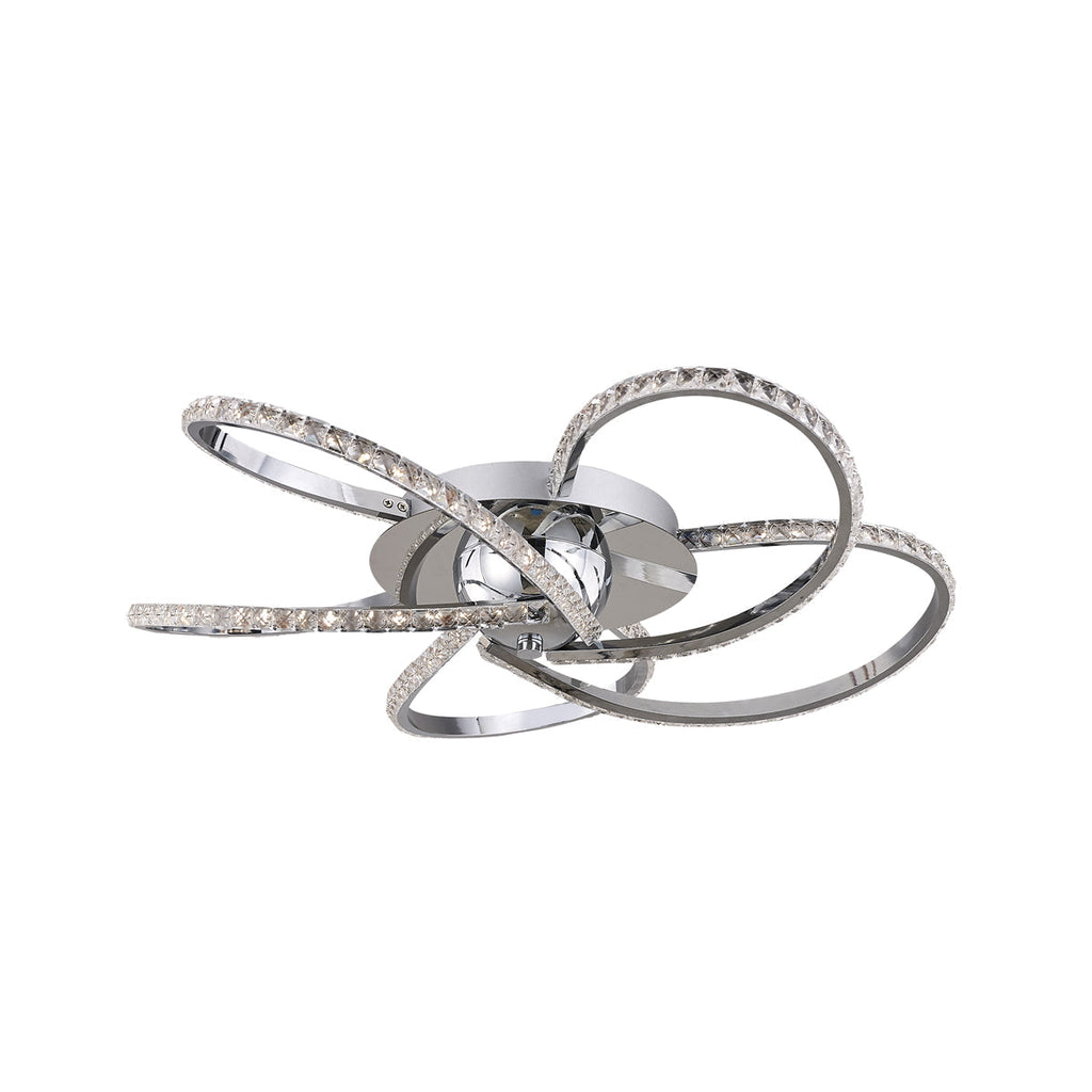 Irie Chrome Dimmable 5-Light LED Ceiling Light