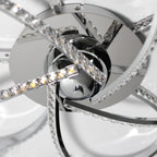 Irie Chrome Dimmable 5-Light LED Ceiling Light