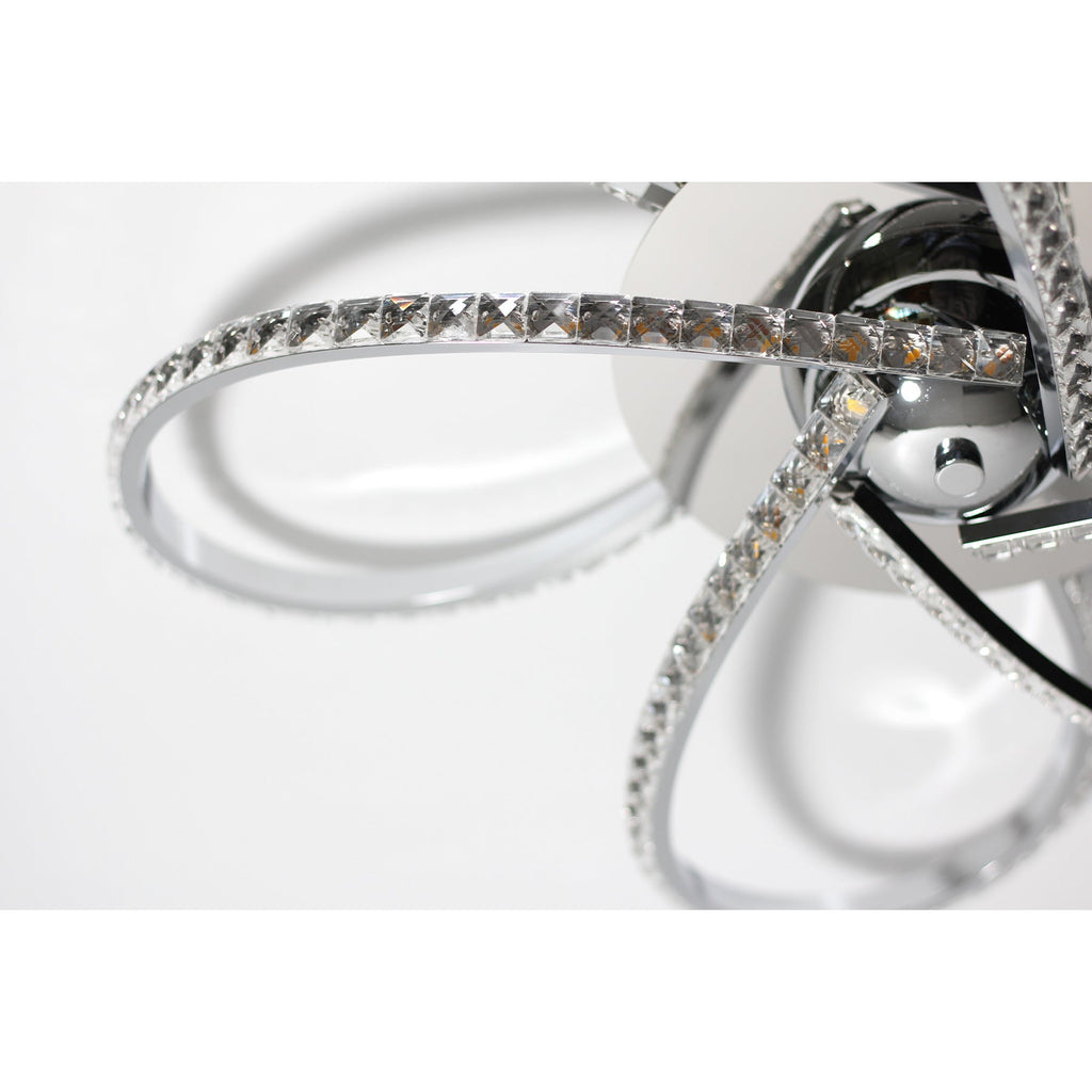 Irie Chrome Dimmable 5-Light LED Ceiling Light