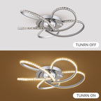 Irie Chrome Dimmable 5-Light LED Ceiling Light