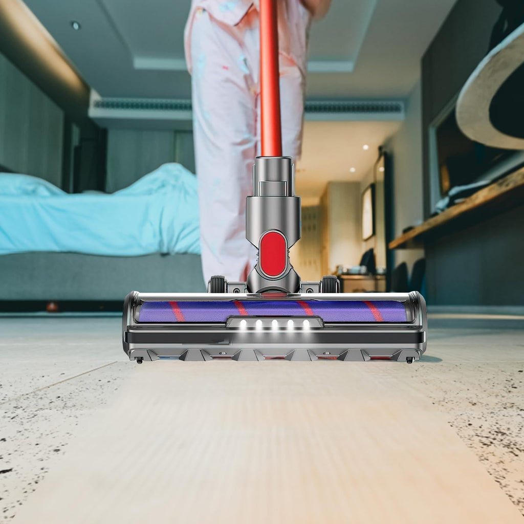 Soft Bristle Roller Brush with LED for Dyson