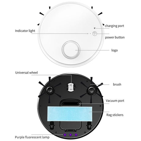 Intelligent USB Charging Sweeping Robot