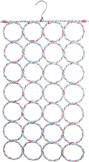 28-Hole Scarf and Accessory Organizer Hanger