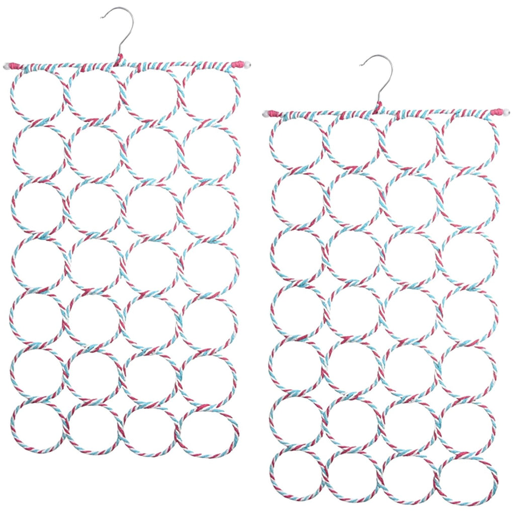 24-Hole Scarf and Accessory Organizer Hanger