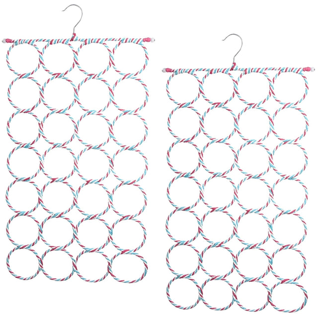 24-Hole Scarf and Accessory Organizer Hanger
