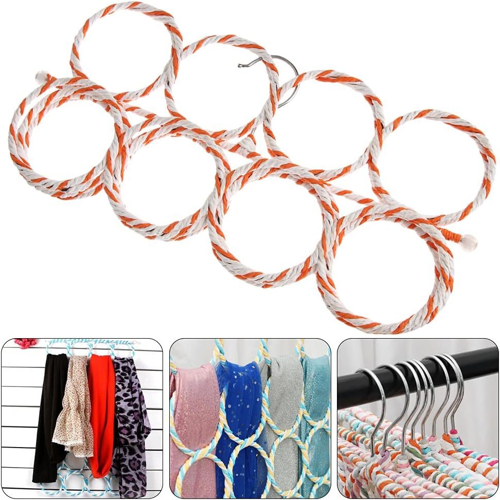 24-Hole Scarf and Accessory Organizer Hanger