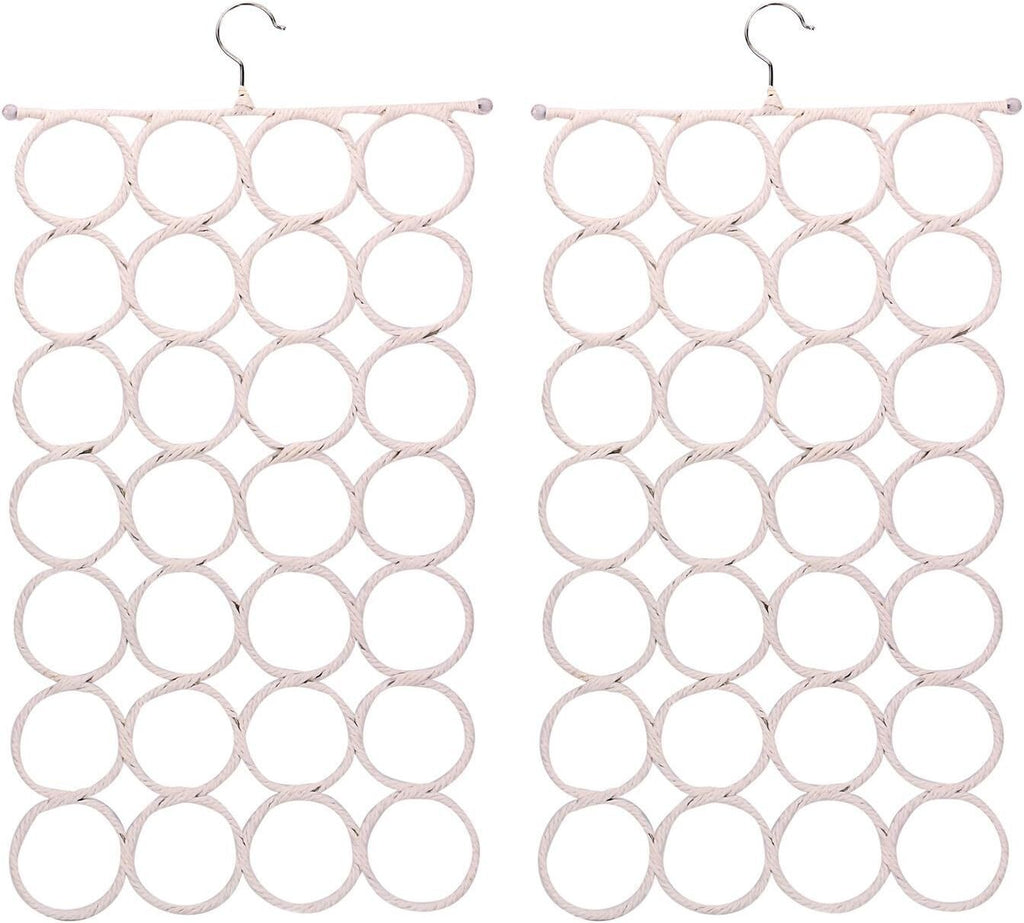 24-Hole Scarf and Accessory Organizer Hanger