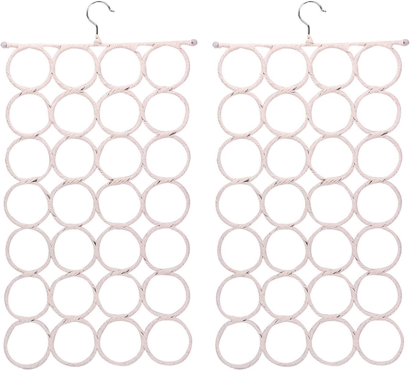 24-Hole Scarf and Accessory Organizer Hanger