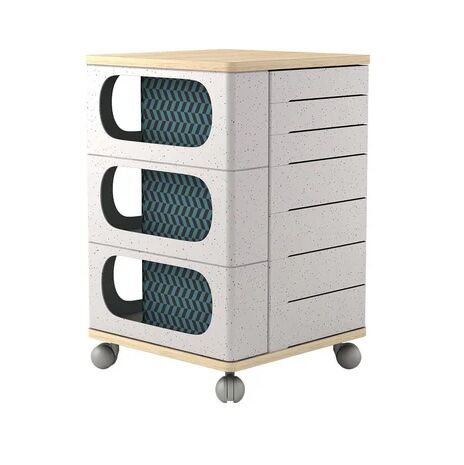 Helix Modular Storage Cabinet with Rotating Drawers