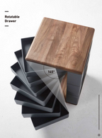 Helix Modular Storage Cabinet with Rotating Drawers