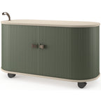 Mobile Roller Shutter Cabinet with Adjustable Shelves