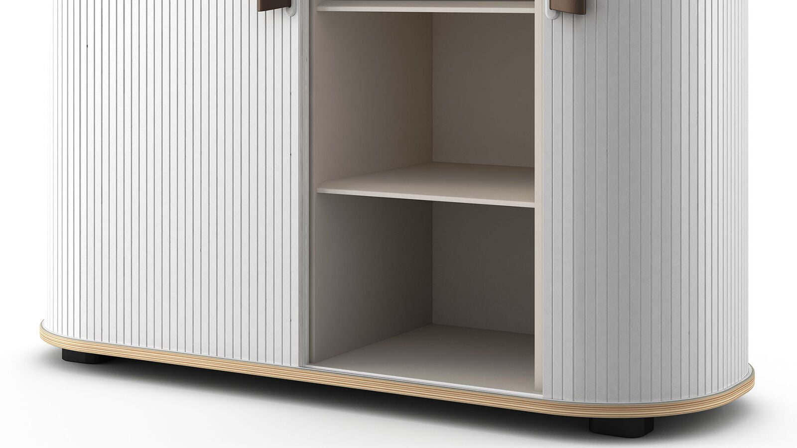 Mobile Roller Shutter Cabinet with Adjustable Shelves