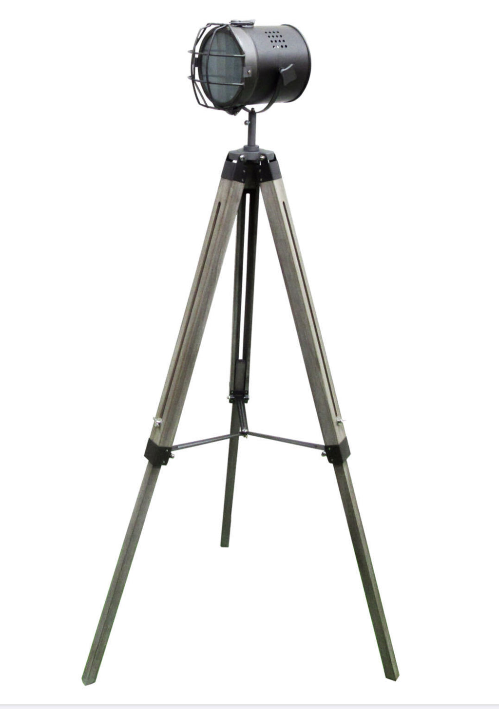 Nautical Tripod Floor Lamp - Steel Grey Highlight