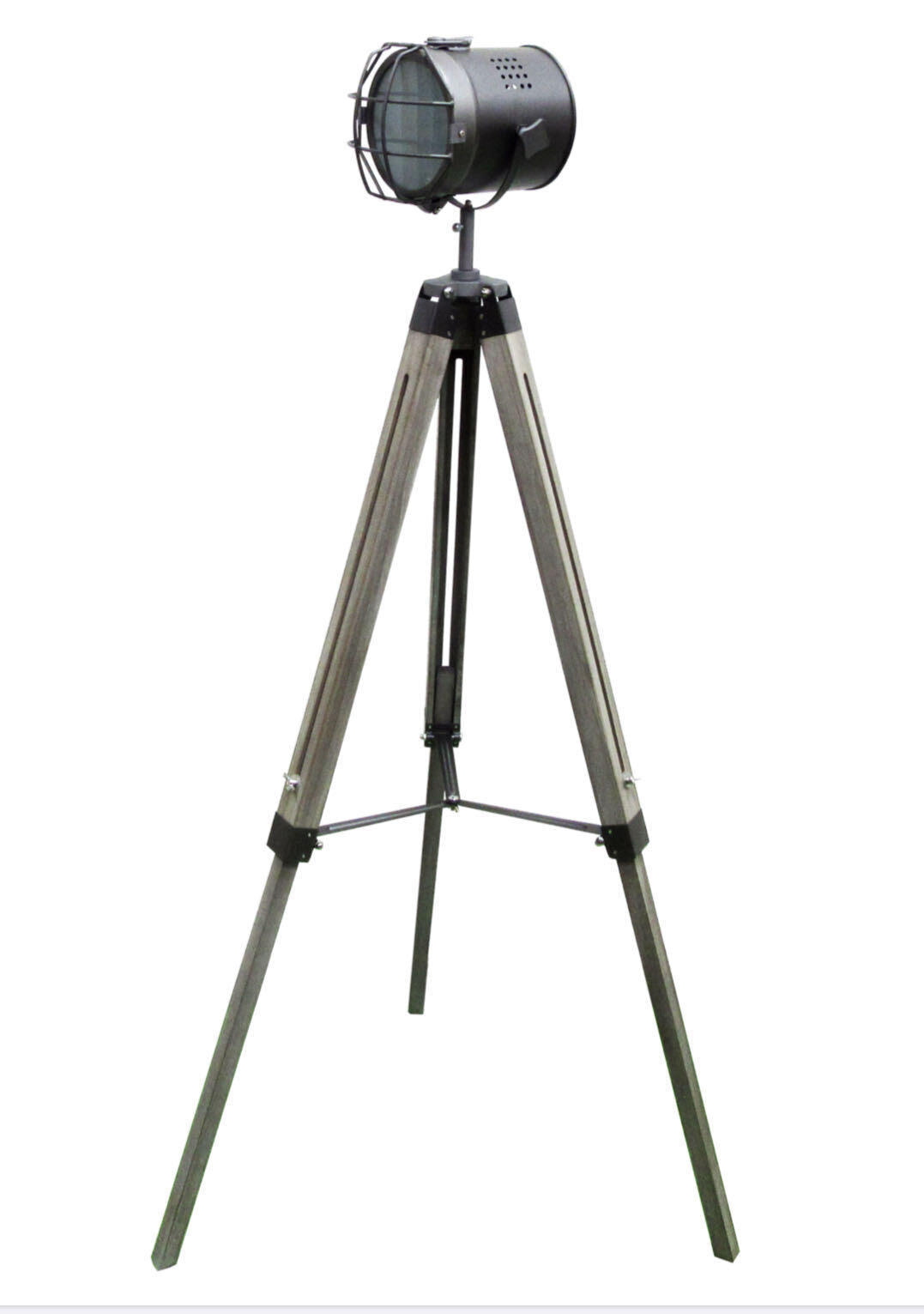 Nautical Tripod Floor Lamp - Steel Grey Highlight