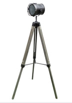 Nautical Tripod Floor Lamp - Steel Grey Highlight