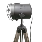 Nautical Tripod Floor Lamp - Steel Grey Highlight