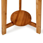 Large Bamboo Tripod Floor Lamp with Shade