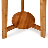 Large Bamboo Tripod Floor Lamp with Shade