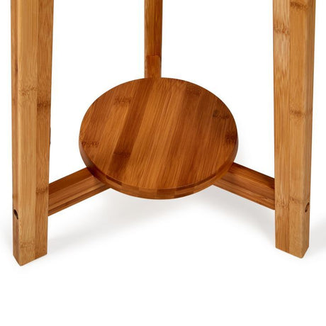 Large Bamboo Tripod Floor Lamp with Shade